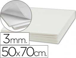 Cartón pluma adhesivo 1 cara Liderpapel 50x70cm. 3mm.